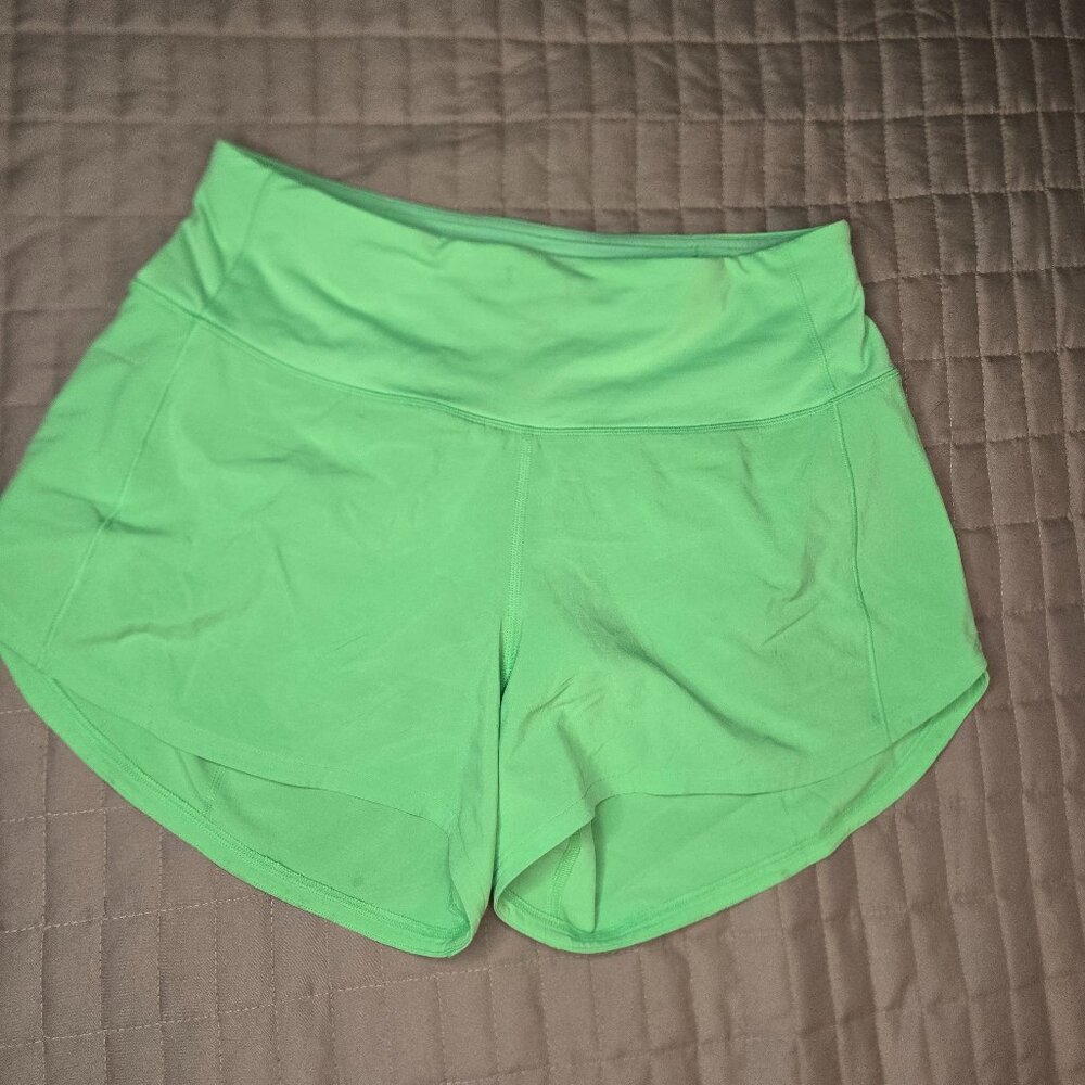 lululemon athletica Neon Green Athletic Shorts